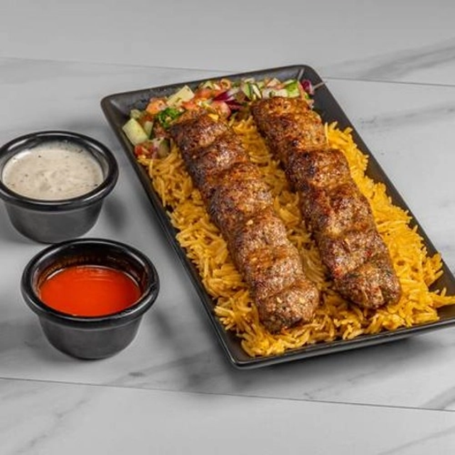 Adana Kofta Platter.
