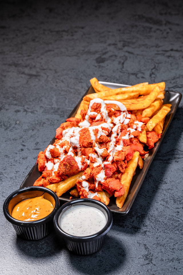 Chicken Over-Fries.