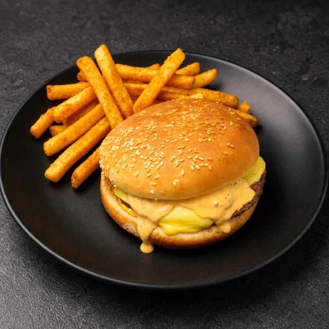 Smash Burger w/ Fries.