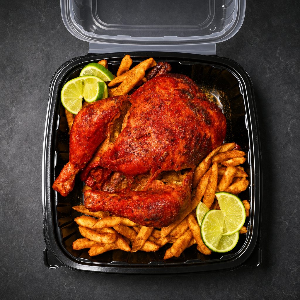 Whole Rotisserie Chicken Platter.