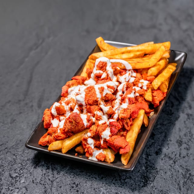 Chicken Over-Fries.